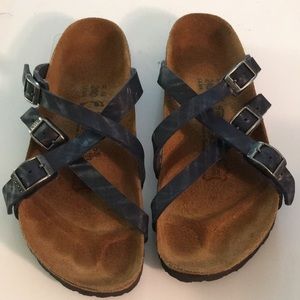 BIRKINSTOCK-Birki sandals, navy, 37, EUC